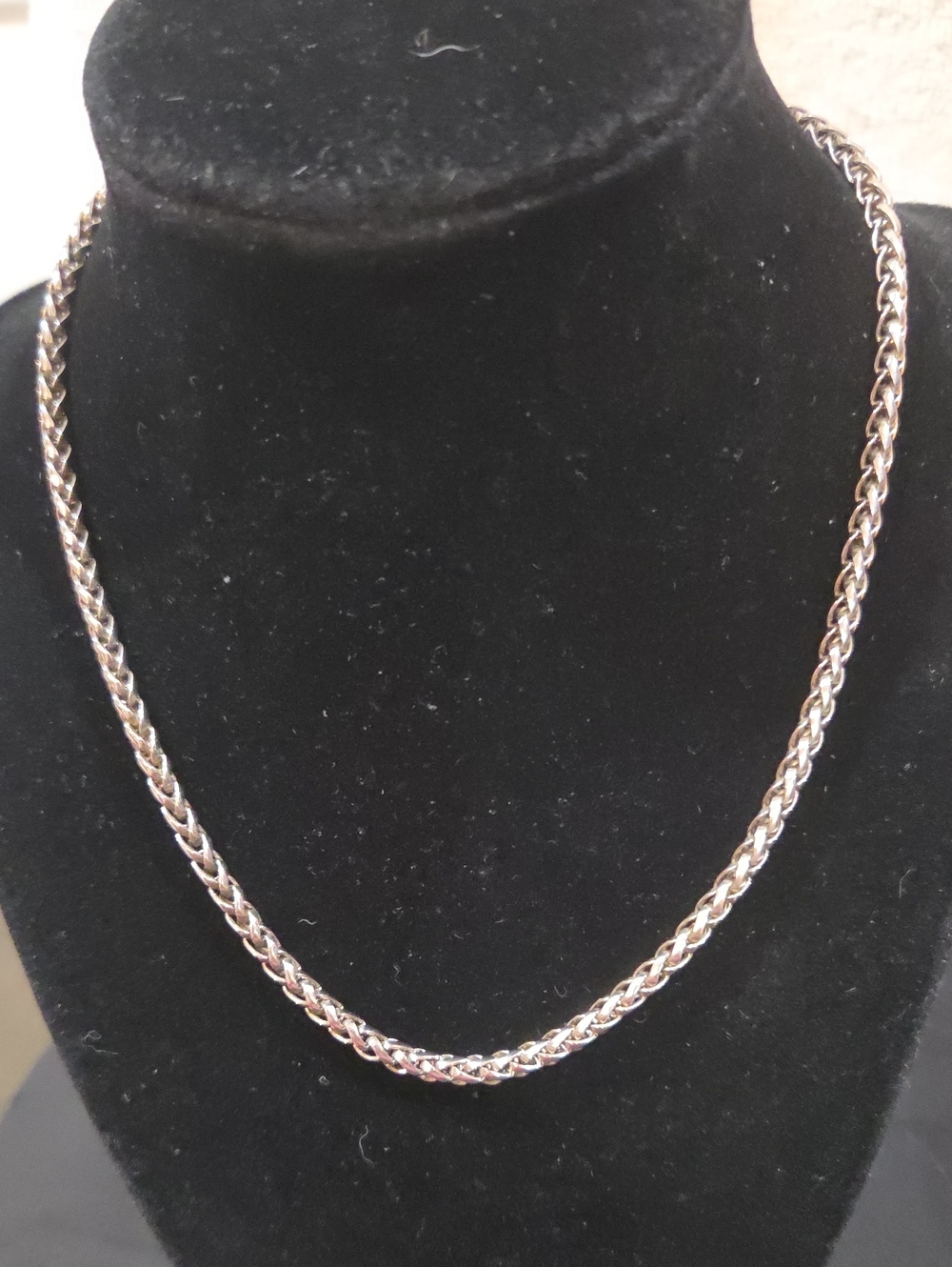 BRAIDED STAINLESS STEEL NECKLACE